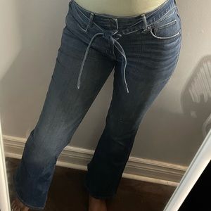 American eagle tie flare jeans